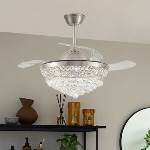 Rosdorf Park Holdingford 3 - Blade LED Ceiling Fan with Remote Control and Light Kit Included gray 50.0 W cm