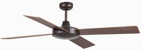 Brayden Studio 60.1cm Mallorca 4 Blade Ceiling Fan with Remote Brayden Studio Colour: Rusty Brown  - Size: 70cm H X 52cm W X 25cm D Brayden Studio 60.1cm Mallorca 4 Blade Ceiling Fan with Remote Brayden Studio Colour: Rusty Brown  - Size: 70cm H X 52cm W X 25cm D