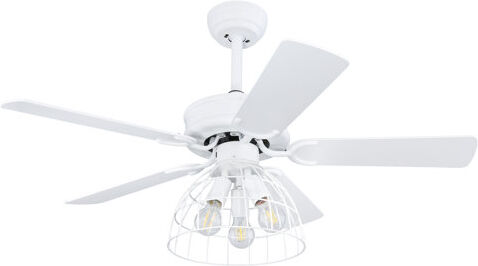 Rosalind Wheeler Sallie 5 Blade Ceiling Fan with Remote Rosalind Wheeler Finish: White  - Size: Rosalind Wheeler Sallie 5 Blade Ceiling Fan with Remote Rosalind Wheeler Finish: White  - Size: