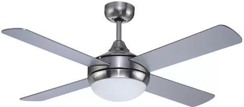 CristalRecord 132cm Millar 4 Blade Ceiling Fan with Remote CristalRecord Finish: Nickel/Silver  - Size: 47cm H X 55cm W X 47cm D