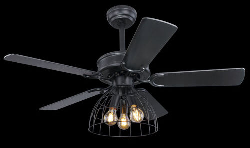 Rosalind Wheeler Sallie 5 Blade Ceiling Fan with Remote Rosalind Wheeler Finish: Black  - Size: Rectangle 200 x 290cm Rosalind Wheeler Sallie 5 Blade Ceiling Fan with Remote Rosalind Wheeler Finish: Black  - Size: Rectangle 200 x 290cm