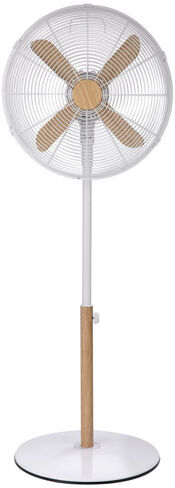 Russell Hobbs 125cm Oscillating Pedestal Fan Russell Hobbs Colour: White/Brown  - Size: 25cm H X 44cm W X 35cm D Russell Hobbs 125cm Oscillating Pedestal Fan Russell Hobbs Colour: White/Brown  - Size: 25cm H X 44cm W X 35cm D