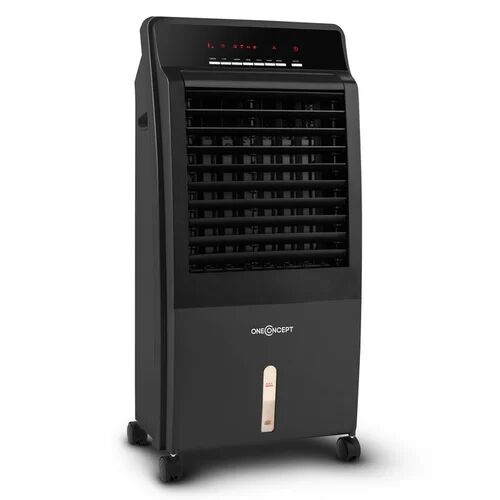 OneConcept Evaporative Cooler with Remote Control oneConcept Finish: Black  - Size: 64cm H X 20cm W X 98cm D