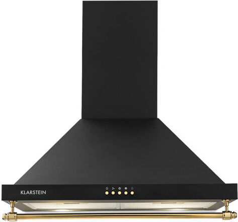 Klarstein Montblanc 60cm Ducted Wall Mount Cooker Hood Klarstein Colour: Black  - Size: 38cm H X 60cm W X 66cm D Klarstein Montblanc 60cm Ducted Wall Mount Cooker Hood Klarstein Colour: Black  - Size: 38cm H X 60cm W X 66cm D