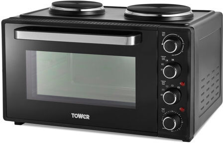 Tower Hot Plates Accents 42L Mini Oven Tower  - Size: 28cm H X 46cm W X 35cm D Tower Hot Plates Accents 42L Mini Oven Tower  - Size: 28cm H X 46cm W X 35cm D