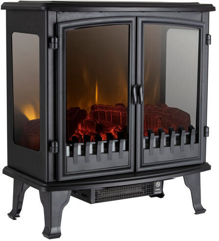 Warmlite Carlisle 2-Door Panoramic Window Electric Stove Warmlite  - Size: 60cm H X 120cm W Warmlite Carlisle 2-Door Panoramic Window Electric Stove Warmlite  - Size: 60cm H X 120cm W