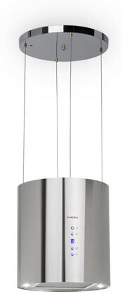 Klarstein Barett 35cm Ductless Island Cooker Hood Klarstein Colour: Silver  - Size: 54cm H X 110cm W X 16cm D Klarstein Barett 35cm Ductless Island Cooker Hood Klarstein Colour: Silver  - Size: 54cm H X 110cm W X 16cm D
