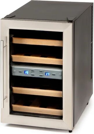 Domo 12 Bottle Double Zone Wine Refrigerator Domo  - Size: 15cm H X 50cm W X 33cm D