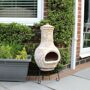 Sol 72 Outdoor Killion Steel Charcoal Chiminea Sol 72 Outdoor  - Beige - Size: 60cm H X 30cm W X 30cm D