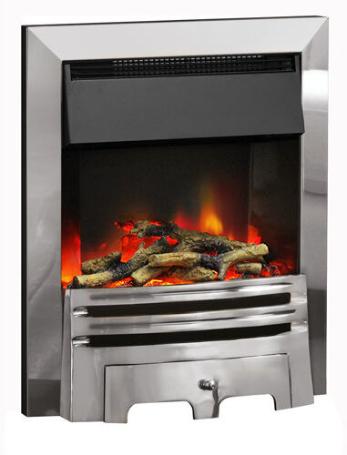 Belfry Heating Zion Illusion Electric Inset Fire Belfry Heating Finish: Chrome 76cm H x 114cm W Belfry Heating Zion Illusion Electric Inset Fire Belfry Heating Finish: Chrome 76cm H x 114cm W