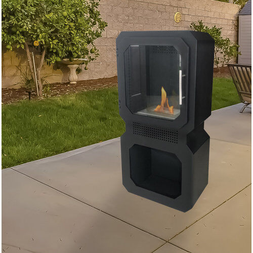 Belfry Heating Rumi Bio Ethanol Fire Belfry Heating  - Size: 79cm H X 82cm W X 34cm D Belfry Heating Rumi Bio Ethanol Fire Belfry Heating  - Size: 79cm H X 82cm W X 34cm D