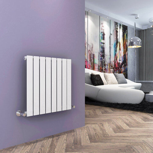 Belfry Heating Sydnee Horizontal Flat Panel Radiator Belfry Heating Radiator Colour: White, Size: 60cm H x 60cm W x 4.9cm D  - Size: 60cm H x 159.6cm W x 4.9cm D Belfry Heating Sydnee Horizontal Flat Panel Radiator Belfry Heating Radiator Colour: White, Size: 60cm H x 60cm W x 4.9cm D  - Size: 60cm H x 159.6cm W x 4.9cm D