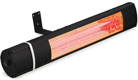 Blumfeldt Gold Bar Electric Patio Heater Blumfeldt Colour: Black  - Size: Blumfeldt Gold Bar Electric Patio Heater Blumfeldt Colour: Black  - Size: