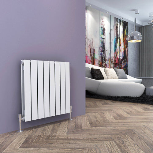 Belfry Heating Tanya Horizontal Flat Panel Radiator Belfry Heating Radiator Colour: White, Size: 60cm H x 60cm W x 6.1cm D  - Size: 152.4cm H x 101.6cm W x 3.81cm D Belfry Heating Tanya Horizontal Flat Panel Radiator Belfry Heating Radiator Colour: White, Size: 60cm H x 60cm W x 6.1cm D  - Size: 152.4cm H x 101.6cm W x 3.81cm D