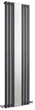 Nuie Vertical Oval Panel Radiator Nuie  - Size: 17cm H X 40cm W X 40cm D Nuie Vertical Oval Panel Radiator Nuie  - Size: 17cm H X 40cm W X 40cm D