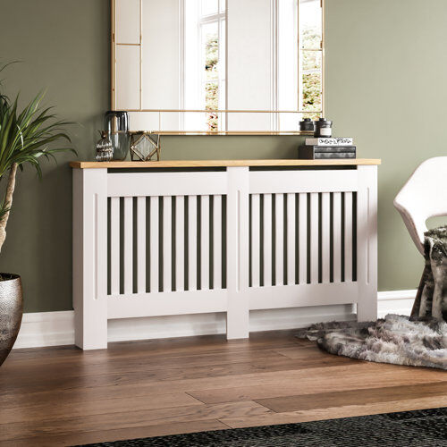August Grove Beacsfield Radiator Cover August Grove Size: 83cm H x 152cm W x 19cm D, Radiator Colour: White  - Size: Rectangle 160 x 220cm August Grove Beacsfield Radiator Cover August Grove Size: 83cm H x 152cm W x 19cm D, Radiator Colour: White  - Size: Rectangle 160 x 220cm