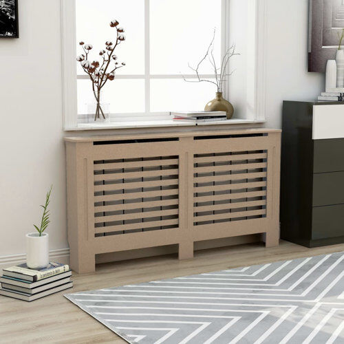 Belfry Heating Loren Radiator Cover Belfry Heating Radiator Colour: Brown, Size: 81cm H x 152cm W x 19cm D  - Size: Belfry Heating Loren Radiator Cover Belfry Heating Radiator Colour: Brown, Size: 81cm H x 152cm W x 19cm D  - Size: