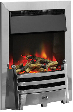 Belfry Heating Milton Electric Inset Fire Belfry Heating Finish: Chrome Kingsize (5') Belfry Heating Milton Electric Inset Fire Belfry Heating Finish: Chrome Kingsize (5')