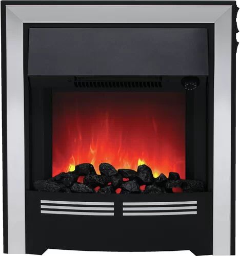 BeModern Vitesse Electric Inset Fire BeModern Finish: Chrome 50cm H X 88cm W X 70cm D BeModern Vitesse Electric Inset Fire BeModern Finish: Chrome 50cm H X 88cm W X 70cm D