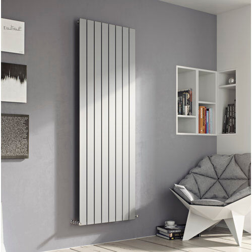 Belfry Heating Andrew Vertical Designer Radiator Belfry Heating Size: 150 cm H x 59.5 cm W x 7.1 cm D, Radiator Colour: Silver  - Size: 90 cm H x 59.5 cm W x 7.1 cm D Belfry Heating Andrew Vertical Designer Radiator Belfry Heating Size: 150 cm H x 59.5 cm W x 7.1 cm D, Radiator Colour: Silver  - Size: 90 cm H x 59.5 cm W x 7.1 cm D