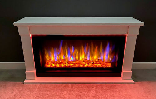 Suncrest Bradbury Electric Fire Suite Suncrest  - Size: 78cm H X 104cm W X 25cm D Suncrest Bradbury Electric Fire Suite Suncrest  - Size: 78cm H X 104cm W X 25cm D