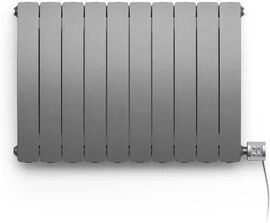 Terma Camber Horizontal Flat Panel Radiator Terma Radiator Colour: Grey  - Size: 1200cm H X 486cm W X 140cm D