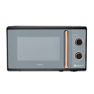 Tower Cavaletto Manual Microwave with 5 Power Levels & 35 Minute Timer, 800W, 20L, black 25.8 H x 44.0 W x 34.5 D cm
