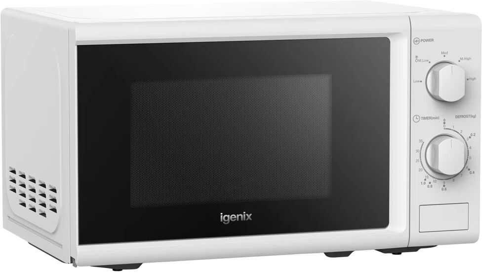 Igenix 20L 800W Countertop Microwave white 25.9 H x 44.0 W x 34.3 D cm