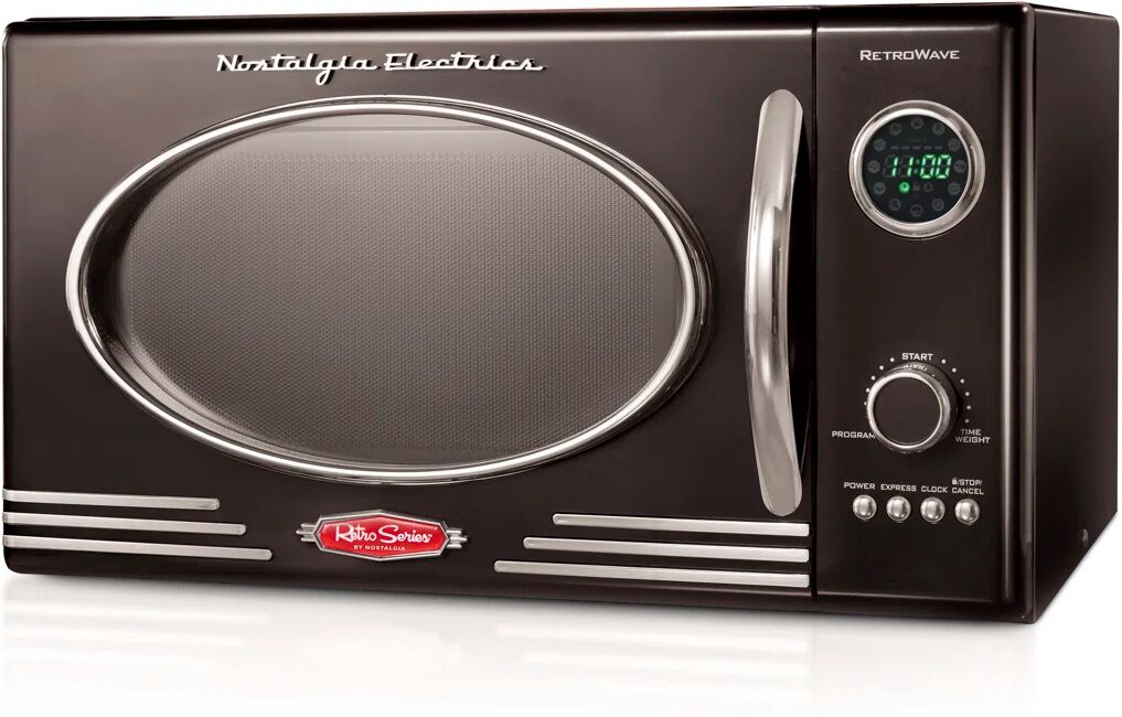 Nostalgia 25 L 900W Countertop Microwave black 27.31 H x 49.0 W x 41.91 D cm