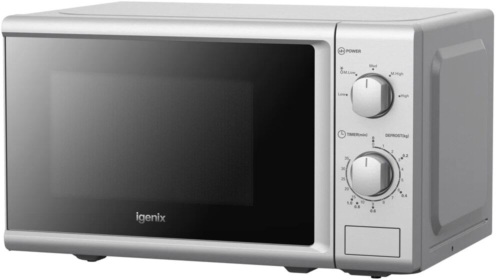 Igenix 20L 800W Countertop Microwave gray 25.9 H x 44.0 W x 34.3 D cm