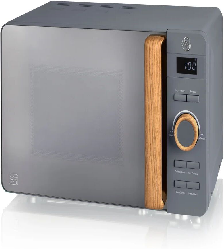 Swan 20 L 800W Countertop Microwave gray 25.7 H x 45.1 W x 34.2 D cm