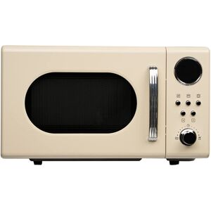Rosalind Wheeler Rosalind 20L Retro Freestanding Microwave Cream 26.5cm H X 45cm W X 34.8cm D