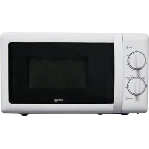 Igenix 20 Litre 800W Manual Microwave with Stainless Steel Cavity 36.2 H x 48.2 W x 29.4 D cm