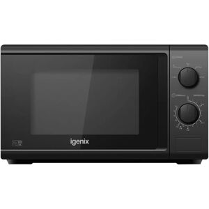 Igenix 20L 800W Manual Microwave black 25.9 H x 44.0 W x 34.3 D cm