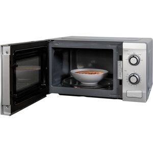 Abode AMM2001S 20L Manual Microwave - Silver Silver 25.6cm H X 45.1cm W X 35.3cm D