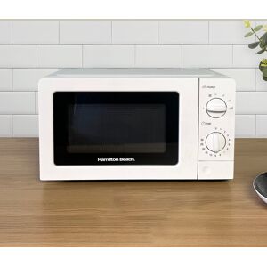 Hamilton Beach 700W 20L Standard Microwave White 24.3cm H X 36.2cm W X 46.6cm D
