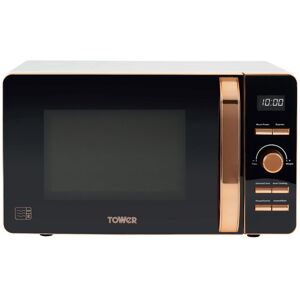 Tower Digital Microwave with 60-Minute Timer and 8 Autocook Settings, 20L, 800W Black 25.5cm H X 45.5cm W X 33cm D