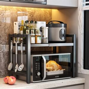 Latitude Run Adonnis Steel Baker's Rack with Microwave Compatibility