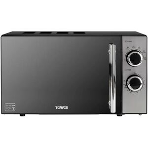 Tower 800W 20L Microwave with 5 Power Levels and a 30 Minute Timer black 26.0 H x 45.0 W x 36.0 D cm