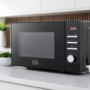 Black and Decker 20 L 800W Countertop Microwave black 25.9 H x 44.0 W x 35.5 D cm