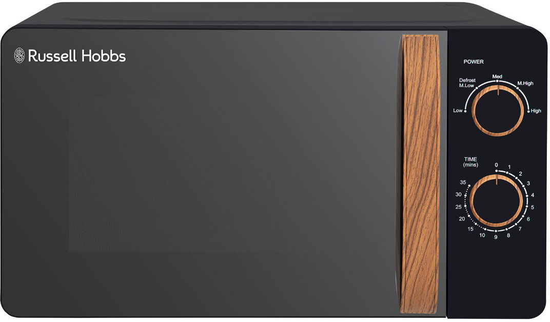 Russell Hobbs Rhmm713bl-n Scandi Compact Manual Microwave 17l Black 25.6cm H X 45.1cm W X 32.6cm D
