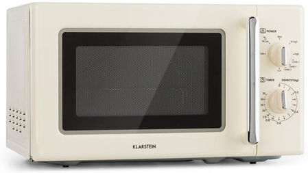 Klarstein Caroline 20 L 700W Countertop Microwave Klarstein Colour: Cream  - Size: 14cm H X 36cm W X 9cm D Klarstein Caroline 20 L 700W Countertop Microwave Klarstein Colour: Cream  - Size: 14cm H X 36cm W X 9cm D
