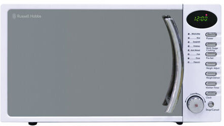 Russell Hobbs 17 L 700W Countertop Microwave Russell Hobbs Colour: White  - Size: 75cm H x 75cm W Russell Hobbs 17 L 700W Countertop Microwave Russell Hobbs Colour: White  - Size: 75cm H x 75cm W