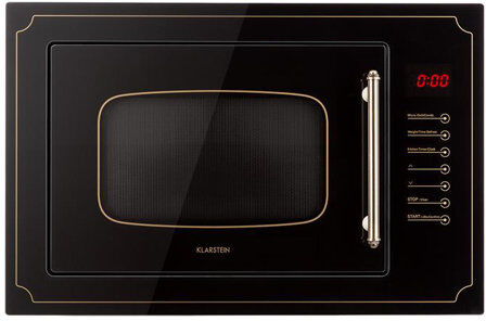 Klarstein Victoria 25 L 900W Built-In Microwave Klarstein Colour: Black  - Size: 70cm H X 56cm W X 47cm D Klarstein Victoria 25 L 900W Built-In Microwave Klarstein Colour: Black  - Size: 70cm H X 56cm W X 47cm D