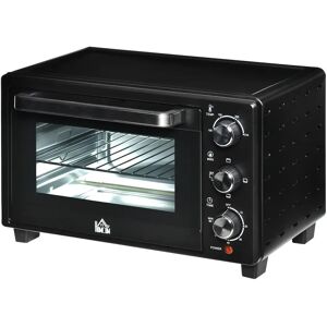 HOMCOM Convection 21L Mini Oven black 28.5 H x 46.4 W x 38.0 D cm