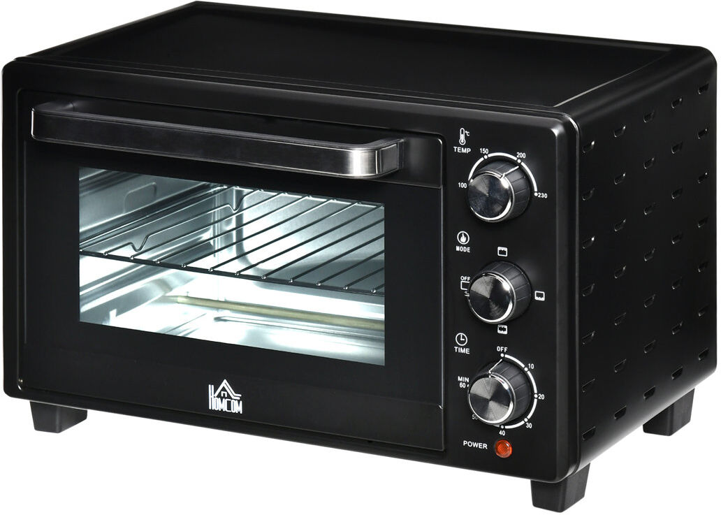 HOMCOM Convection 21L Mini Oven Black 4 - Slice