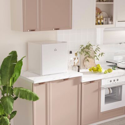 Brayden Studio 46m³ L Countertop Mini Fridge Cream White 49cm H X 48cm W X 44cm D Brayden Studio 46m³ L Countertop Mini Fridge Cream White 49cm H X 48cm W X 44cm D