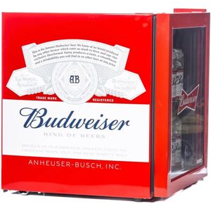 Husky HUS-HU225 Budweiser Design Mini Fridge/Drinks Cooler Refrigerator - Red red 52.5 H x 46.0 W x 51.0 D cm