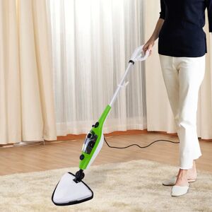 Symple Stuff 10 In 1 Steam Mop Cleaner 1300W green 125.0 H x 30.0 W x 25.0 D cm