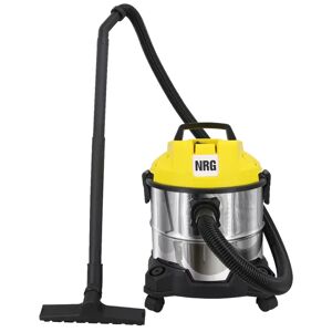 NRG Wet And Dry Vacuum Cleaner, 3 In 1 20L Capacity 18Kpa Vacuum Cleaners With Blowing Function & 18Kpa Suction Include Floor Brush Crevice Tool 1200W brown/gray/yellow 35.0 H x 38.0 W x 38.0 D cm